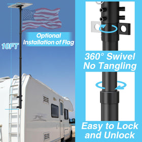 SCWN RV ladder mount kit keeps installation steady on the ladder.
