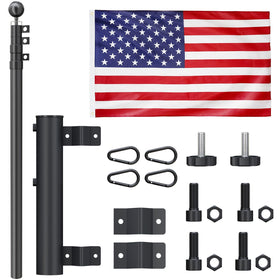 SCWN upgraded twist-lock system keeps the flag pole stable while driving.