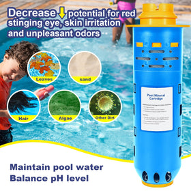 Sdanbom W28000 demonstrates crystal-clear pool water after use.