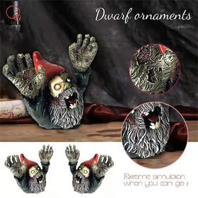SDASF gothic garden dwarf figurine creates eye catching yard focal point.