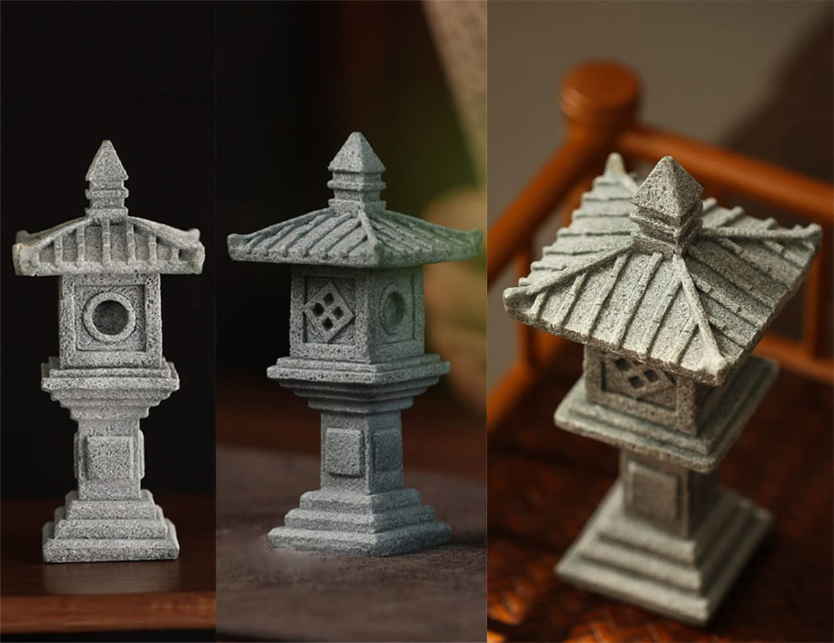 Sdeetesamjun zen corner statue for meditative mini garden spaces