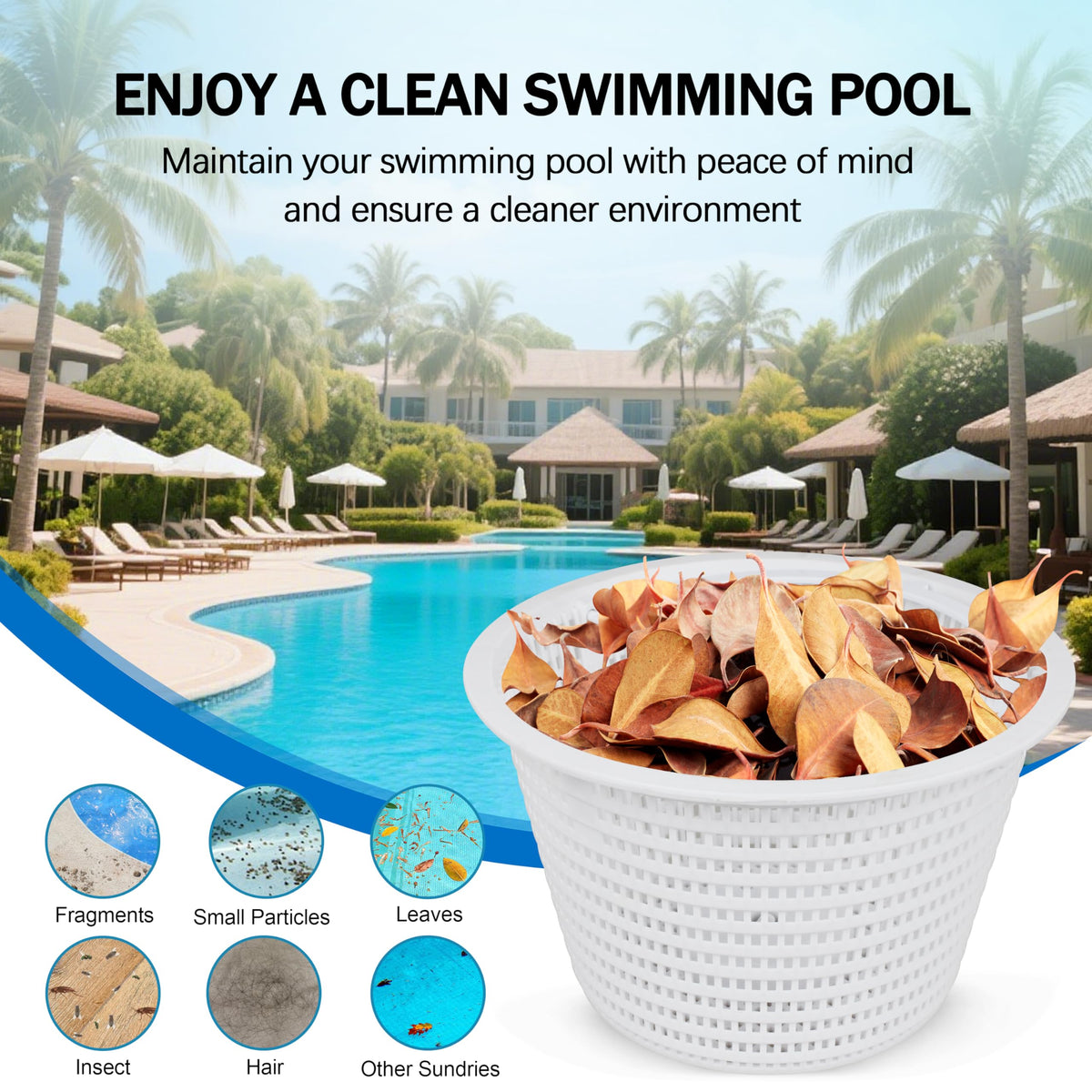 SDKWQAN tool-free drop-in installation for quick pool maintenance.