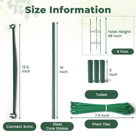 SDLDEER adjustable tomato stake assembly for adaptive height control
