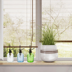 SDlumeiy blue glass bottle adds elegance to plant routines.