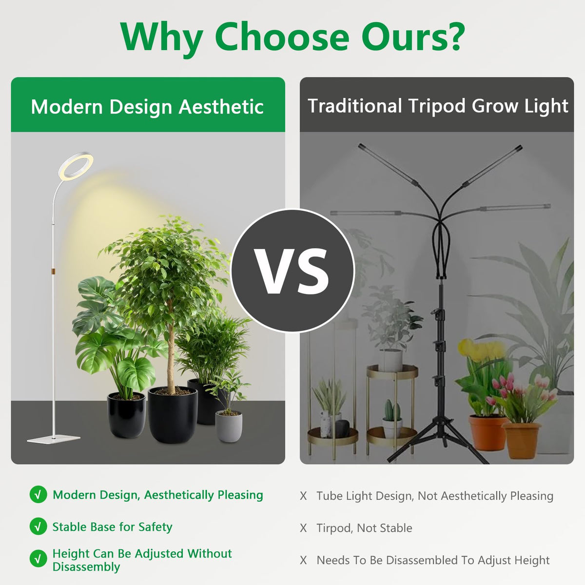 SDOVUERC full-spectrum light emulates sunlight for indoor plant growth close-up