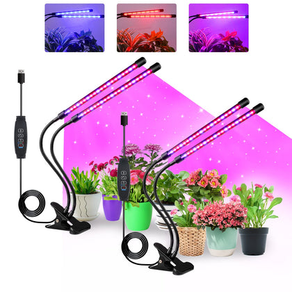 SDOVUERC grow light with 360-degree gooseneck for flexible placement