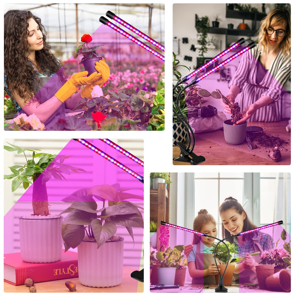 SDOVUERC grow light powered by a USB source from charger or power bank