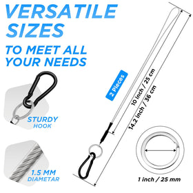 SDTC Tech 10-inch hanging cable wrapped around crossbar for sturdy support.