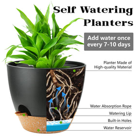 SE SUN-E pot shows drainage system for healthy roots and easy watering.