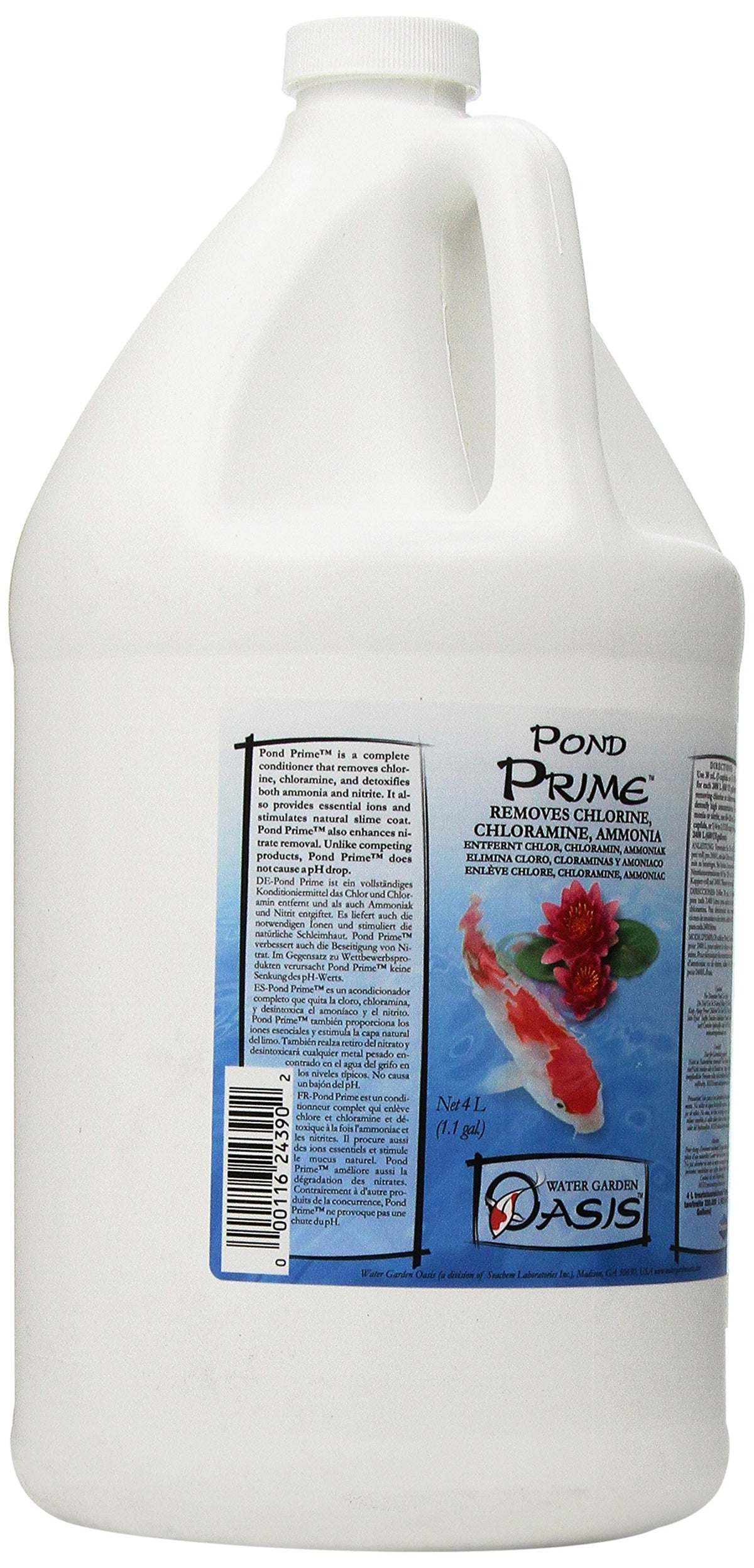 Seachem Pond Prime dosing guide visual for new pond setup