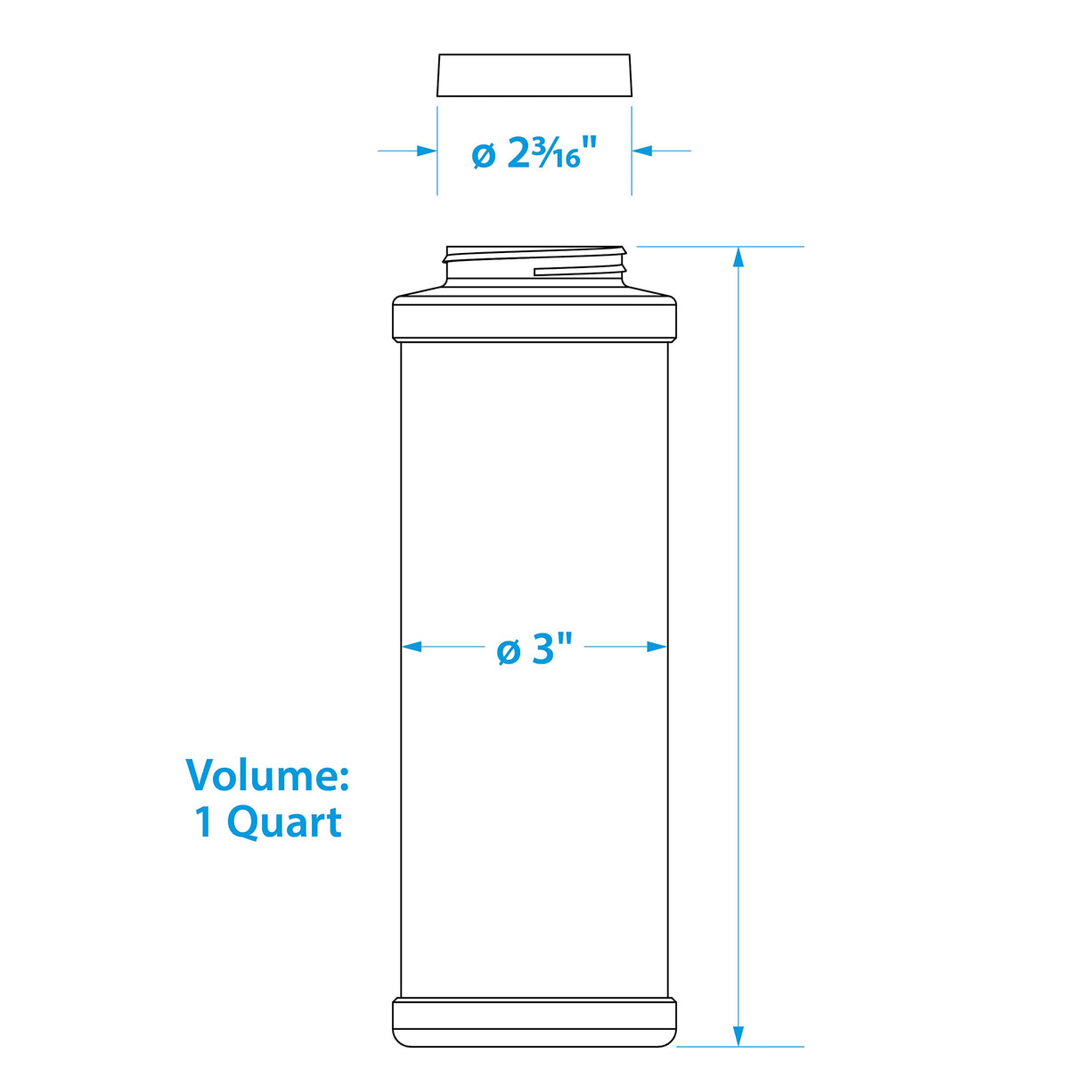 SEACHOICE wide-mouth bottle facilitates precise oil mix for boats and equipment.