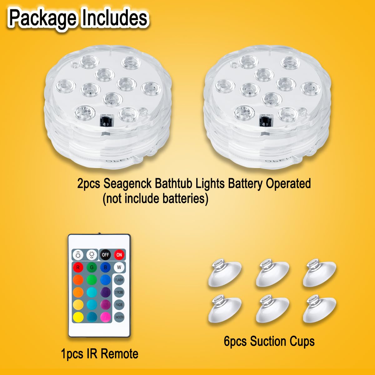 Seagenck remote control demonstrates quick color changes for mood lighting