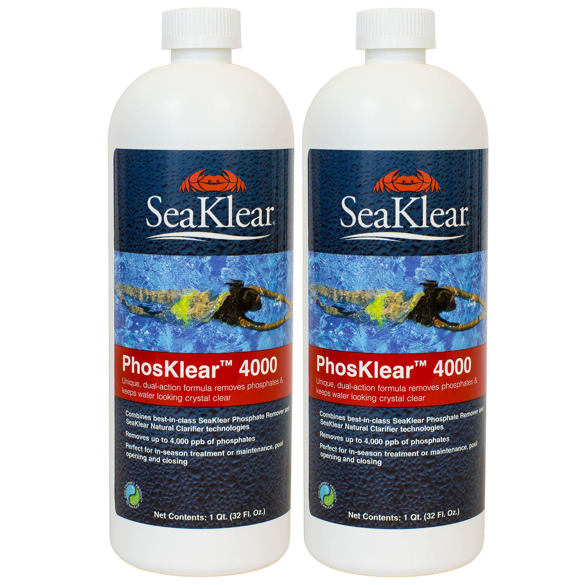 SeaKlear PhosKlear 4000 bottle for phosphate removal and clearer pool water