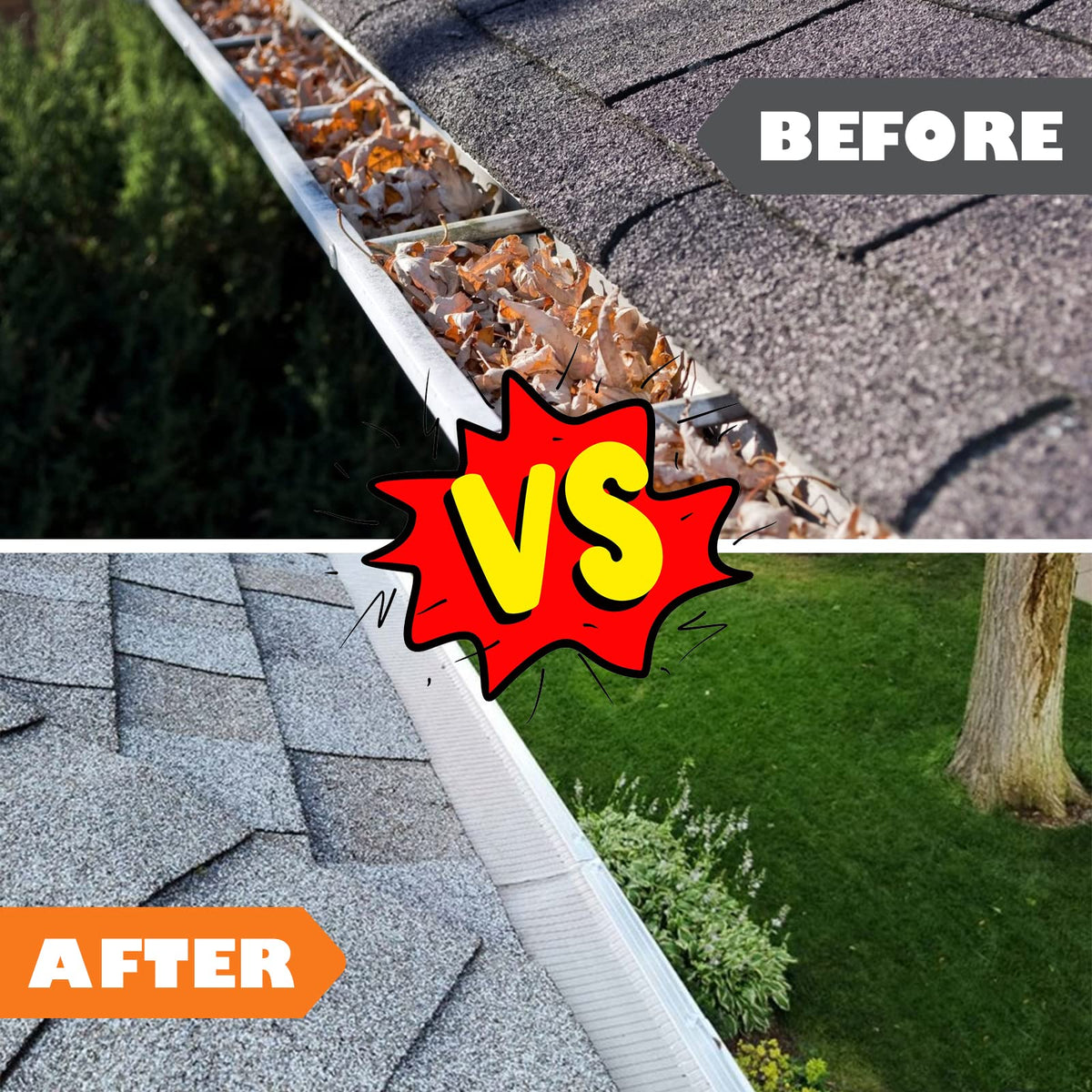 Sealegend ground-level cleaning safety footprint enables secure ladder-free gutter work.
