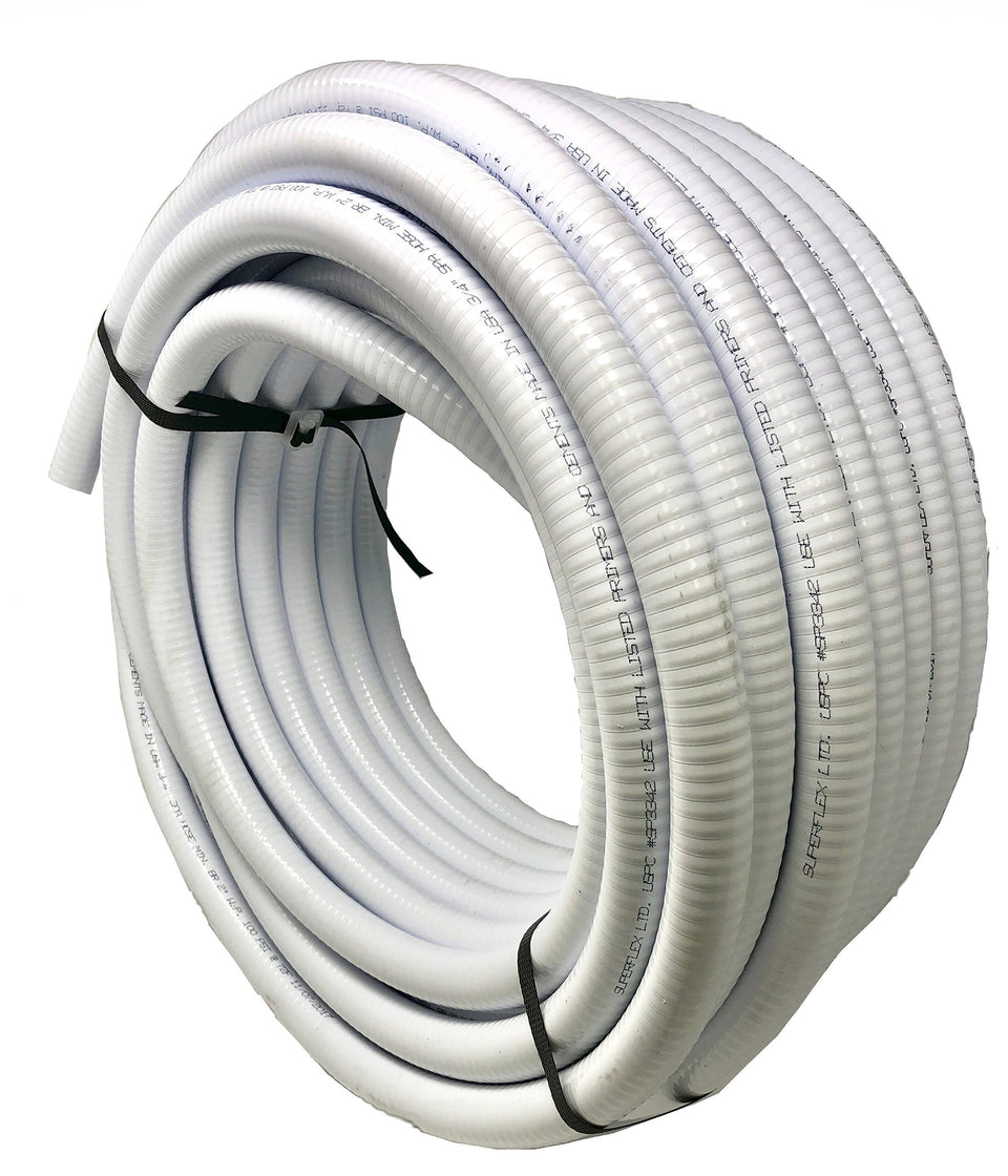 Sealproof 2-Inch PVC pipe exterior diameter 2.375 inches for durable water transfer.