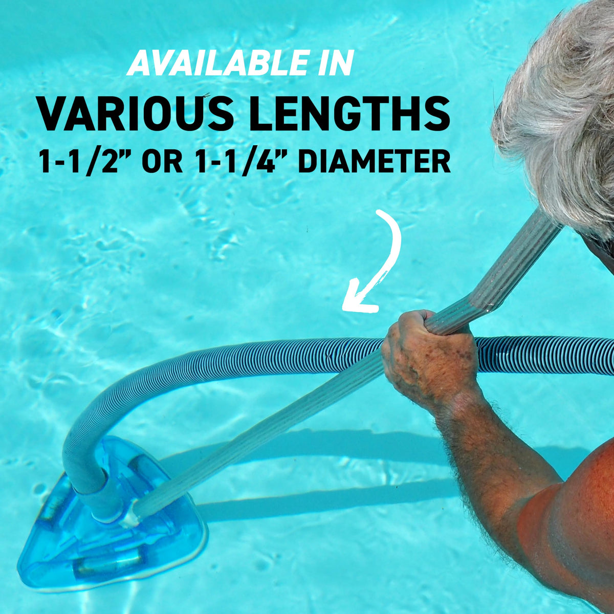 Sealproof hose suitable for above-ground pool maintenance