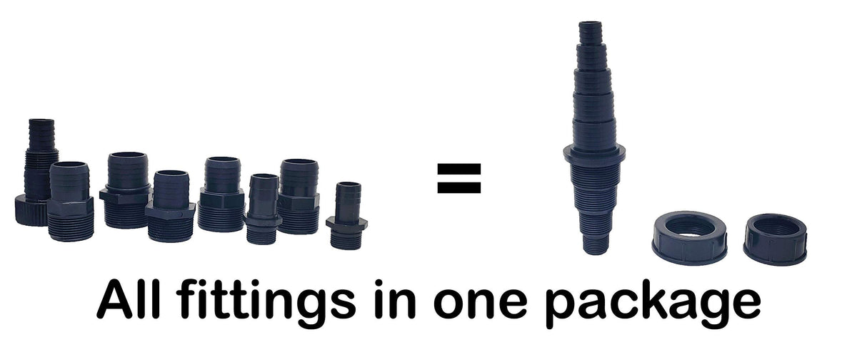 Sealproof adapter supports varied NPT threads for common pond pumps