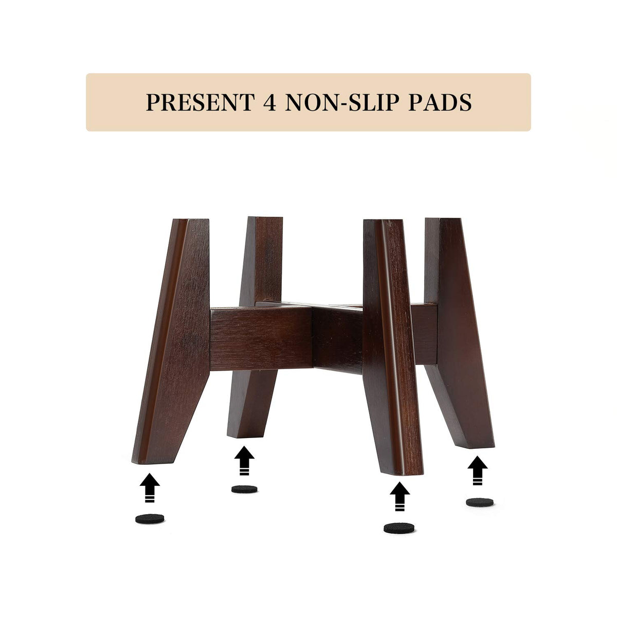 Seanmi bamboo plant stand assembly is quick with included tool and screw