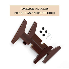 Seanmi planter stand packaging notes the stand is included, pots and plants not included