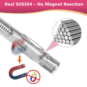 304 stainless steel burners provide lasting grilling performance