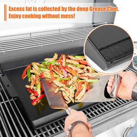 SearCook cast iron griddle great for camping use on grills