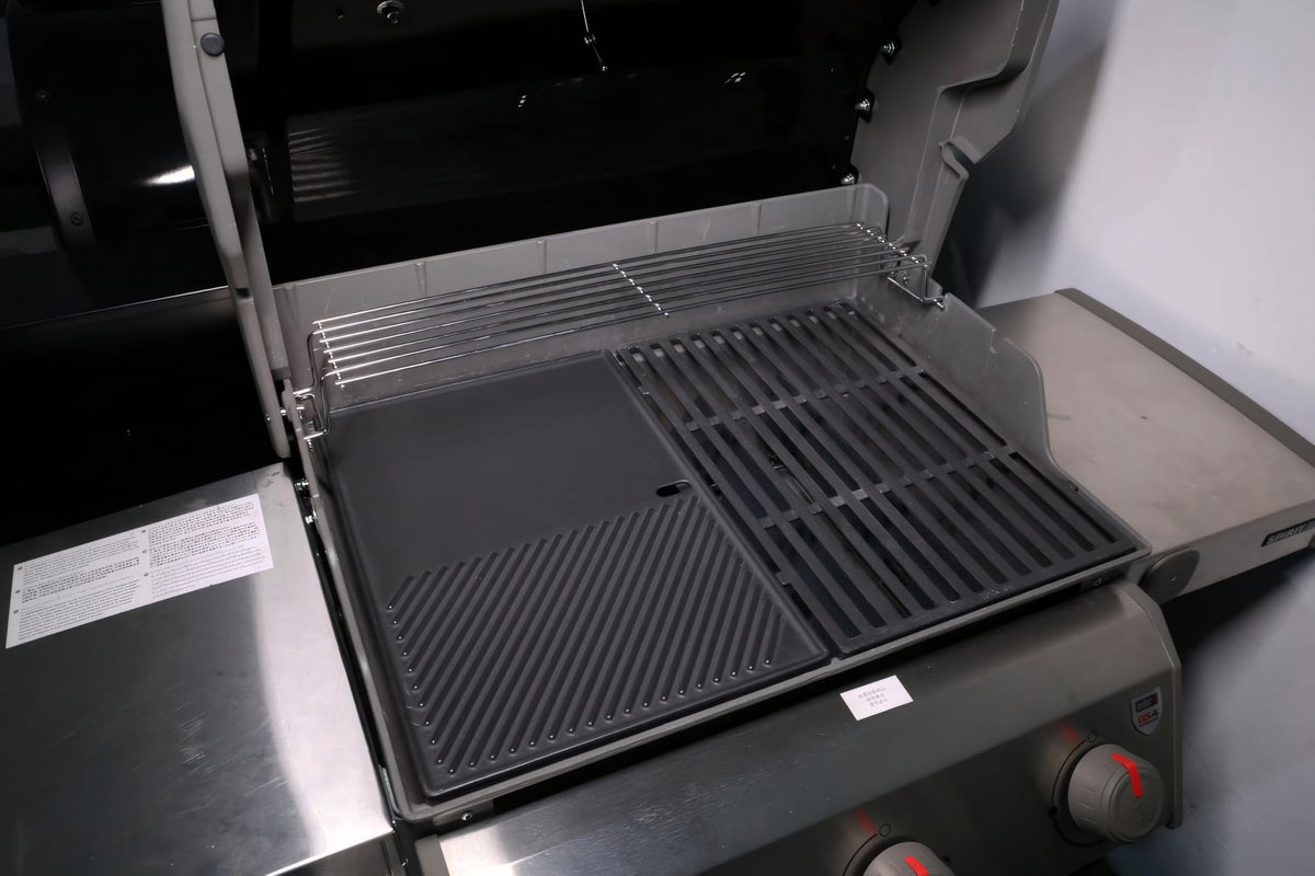 SearCook 17.5 x 11.9-inch griddle fits Weber grills for versatile cooking