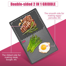 Even heat retention and reliable searing with SearCook cast iron pan