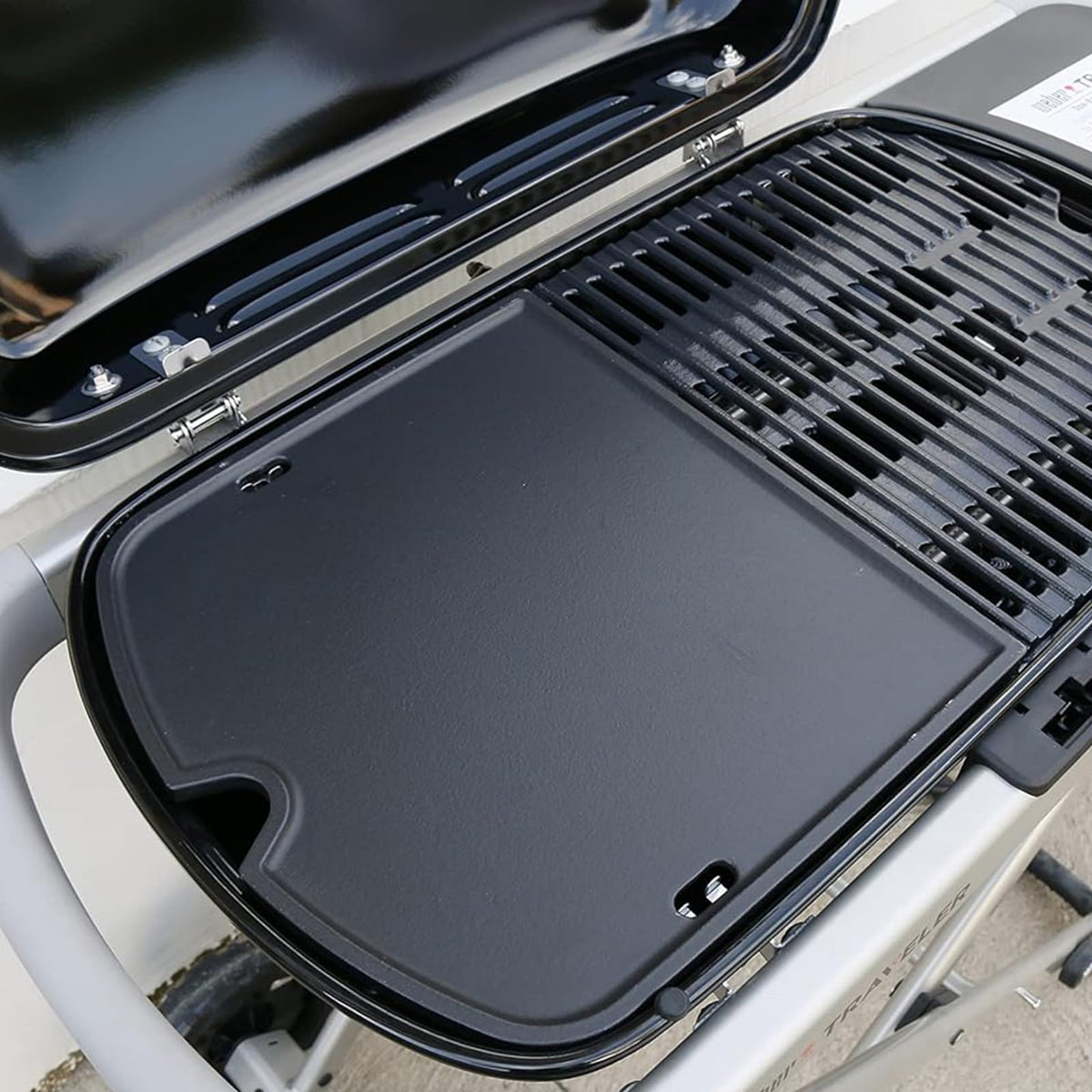 SearCook cast iron griddle perfect for omelets and breakfast on the go.