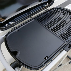 SearCook cast iron griddle perfect for omelets and breakfast on the go.