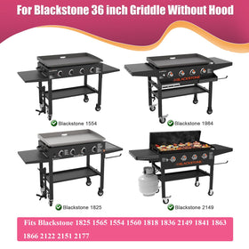SearCook griddle lid compatible with Blackstone and Nexgrill 36-inch models for versatile grilling