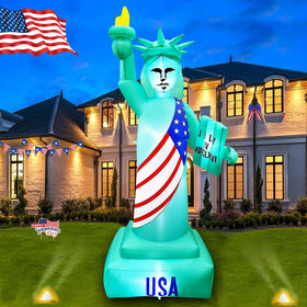 SeasonBLOW 8ft Statue of Liberty inflatable for outdoor display