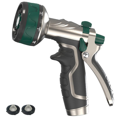 Seatern garden hose nozzle with metal body for durability and steady watering.