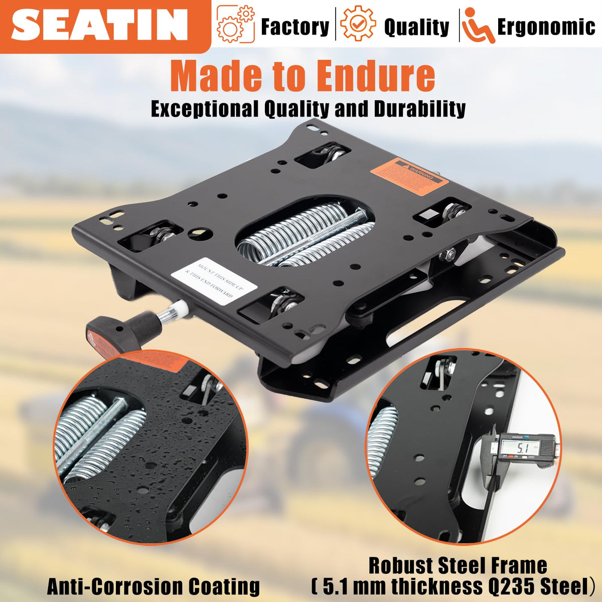 SEATIN multiple hole patterns ensure broad compatibility across brands
