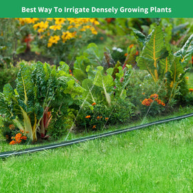 Secbulk three-tube spray pattern offers adaptable watering from gentle spray to wider reach.
