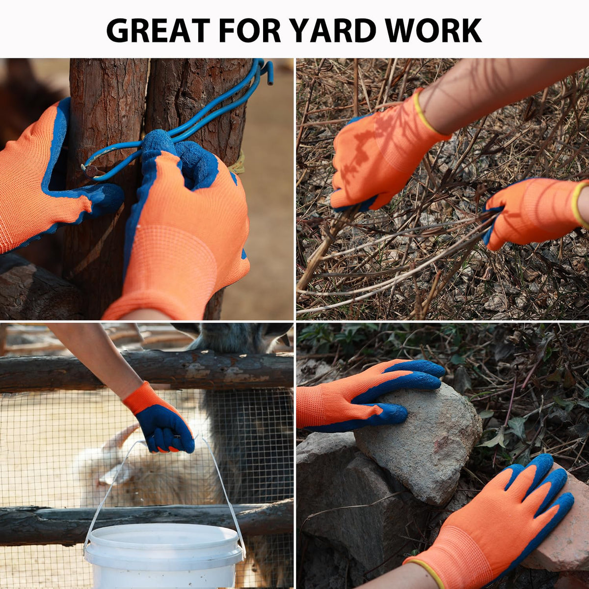 SECHAND kids gardening gloves washable and breathable for comfy garden sessions.