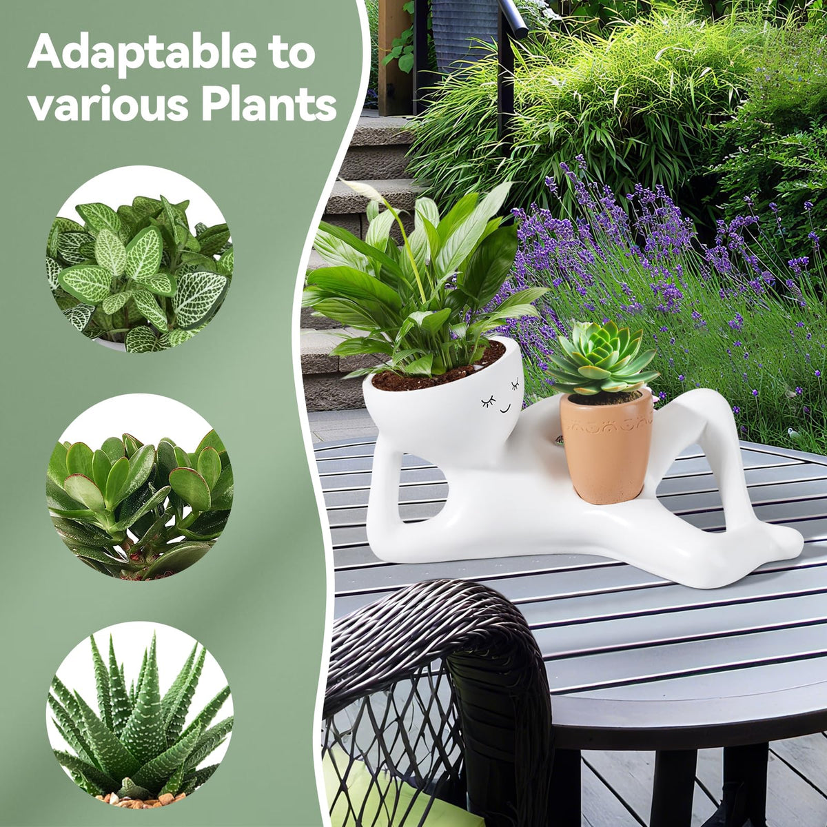Sederikun cute planters for indoor plants in yellow, adding charm to any space.