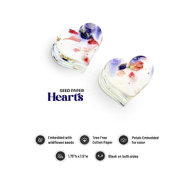 Seed Bloom gift-ready seed paper hearts for weddings and events