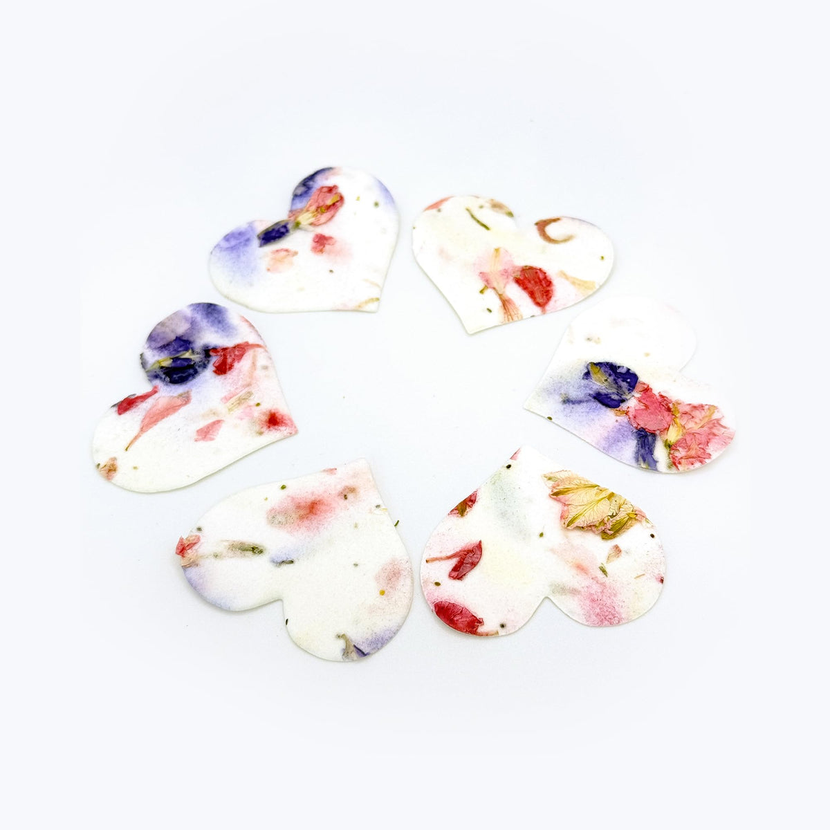Seed Bloom baby shower heart seed paper adds a natural touch