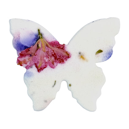 Seed Bloom pink purple butterfly seed paper for wedding favors and blooming wildflowers
