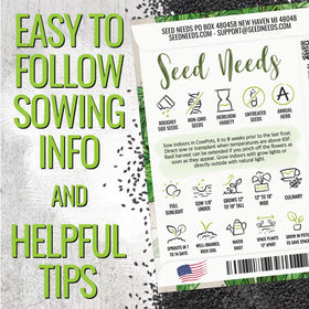 Seed Needs basil leaf harvest-ready close-up highlighting quick snipping for fresh dishes.