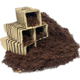Seed Needs expandable coco coir brick enabling easy, eco-friendly seedling growth.
