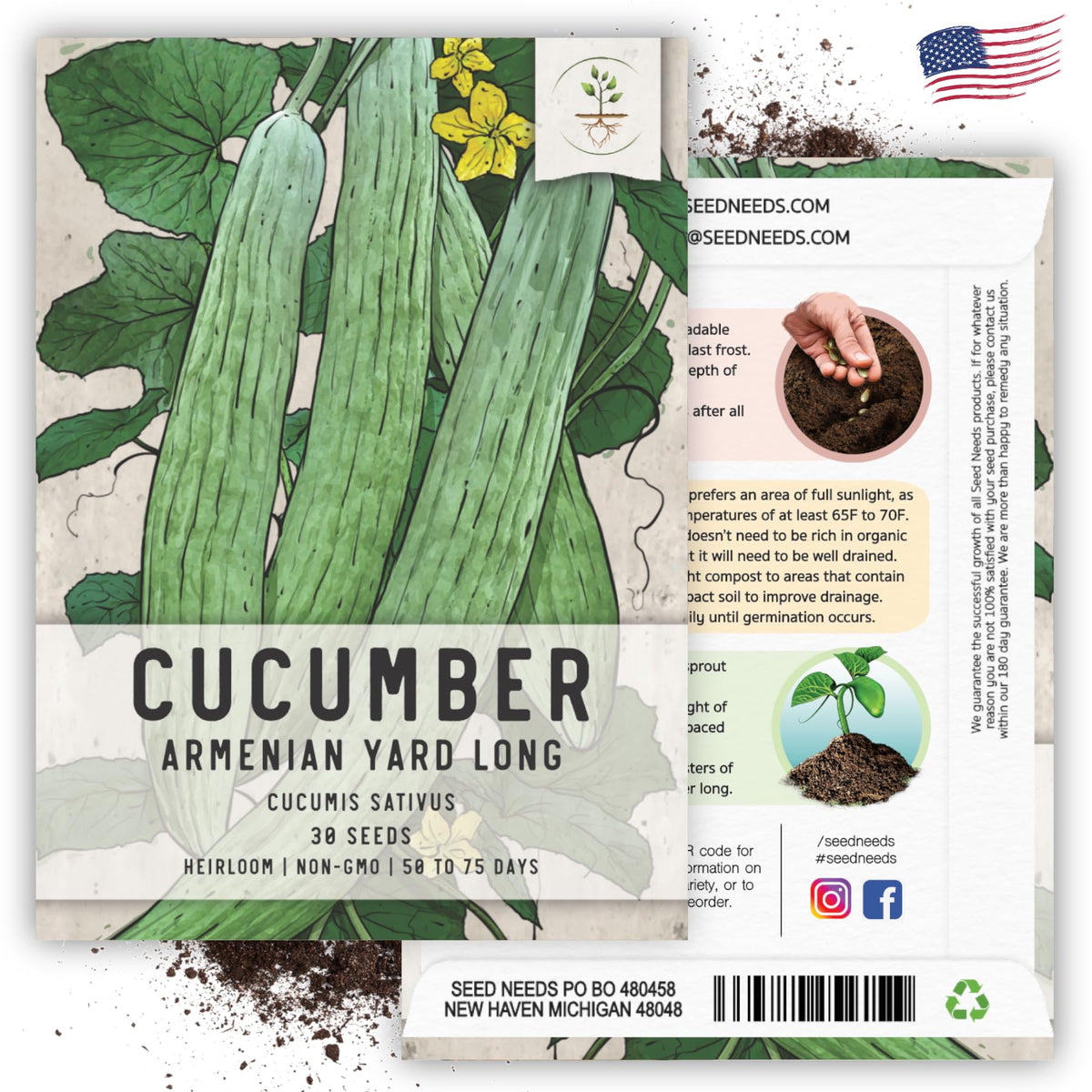 Seed Needs open-pollinated heirloom seeds offering genetic diversity
