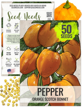 Seed Needs orange Scotch Bonnet seeds pack for planning your home garden.