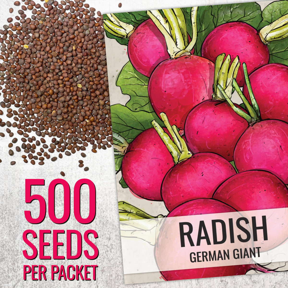 Seed Needs radish root harvest basket highlighting large roots ready for roasting.