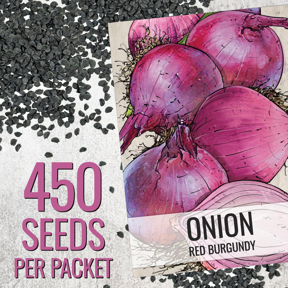 Seed Needs Red Burgundy onion bulbs close-up showing red-purple skins.