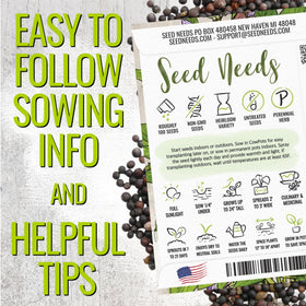 Seed Needs Sage leaves grey-green velvet texture close-up emphasizes fresh herb look.