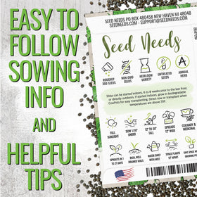 Seed Needs Shiso seeds planted outdoors in a garden bed for bright leaves