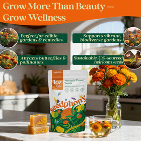 Seedphony USA-grown marigold seeds from a Florida facility ensuring consistent quality.
