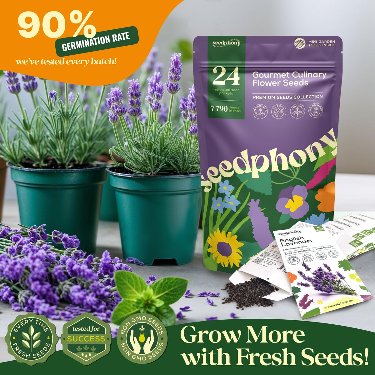 Seedphony gift-ready flower seed kit — a thoughtful present for gardeners.