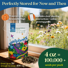 Seedphony QR code promotes online growing guide for easy planting.